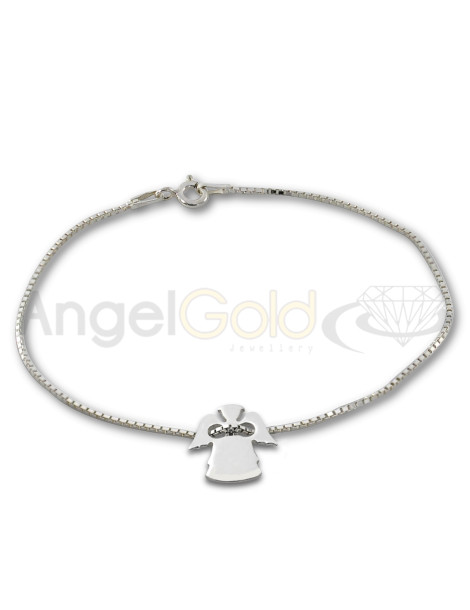 SREBRNY KOMPLET CELEBRYTKI ANIOŁKI PR. 925 + GRAWER GRATIS!